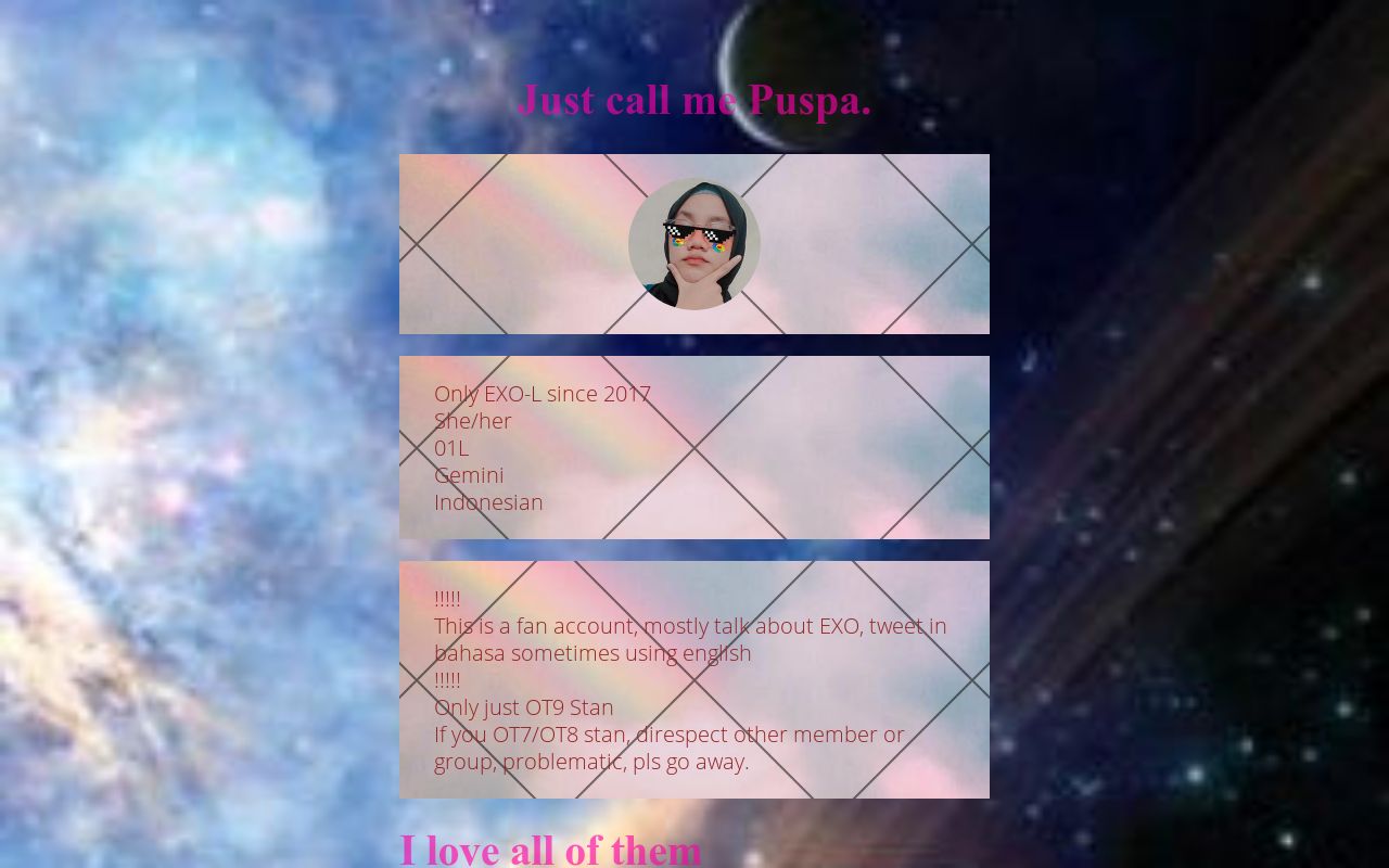 Carrd profile picture for @puspa